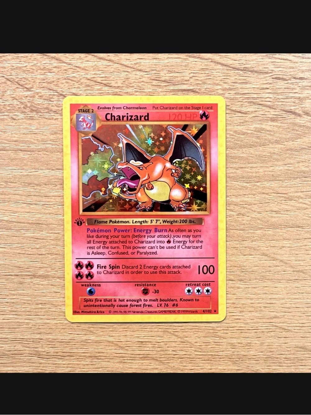 Charizard base set 1st edition custom card - Picture 2 of 4